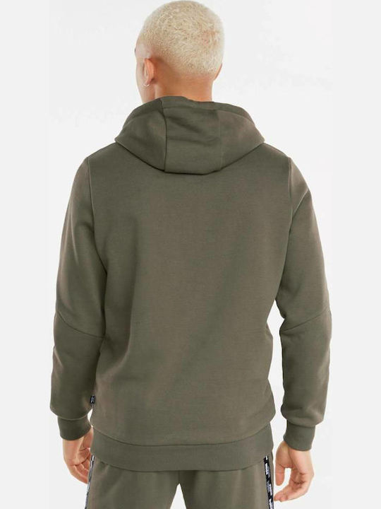 Puma Power Herren Sweatshirt mit Kapuze und Taschen Grape Leaf