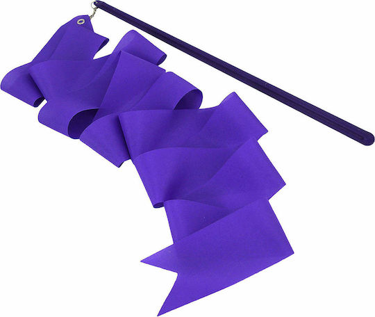 AMILA Rhythmic Gymnastics Ribbon 1.6m Purple 1.6m