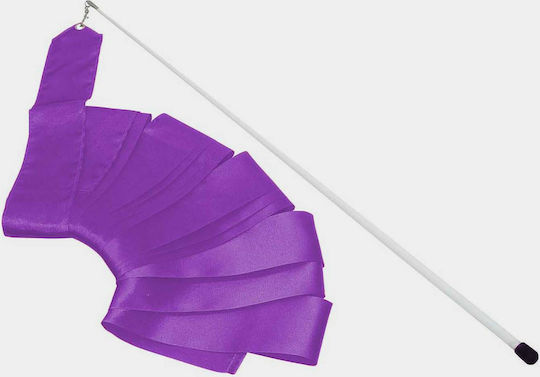 AMILA Rhythmic Gymnastics Ribbon 1.6m Purple 1.6m