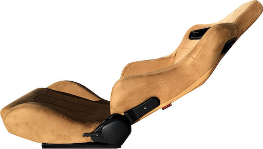 Carner Set de scaune auto Scaun auto Scaune tip găleată R8 din catifea Alcantara bej, set de 2 bucăți Bej