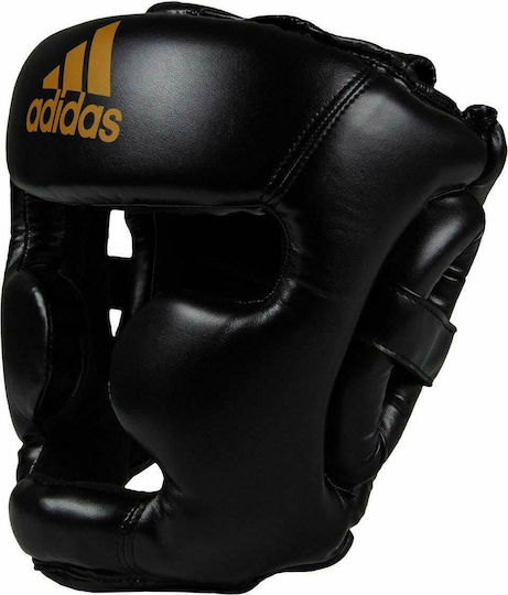 adidas Speed Adult Full Face Boxing Headgear Synthetic Leather Black