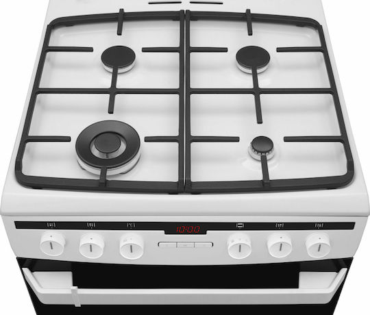 Amica 618GE3.39HZpTaDpNA(W) Aragaz 65lt cu Plite pe Gaz Lichefiat L60cm. White
