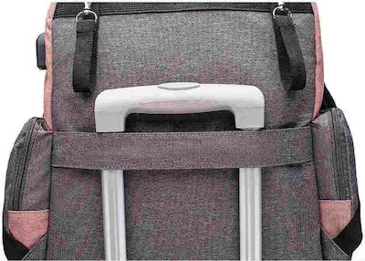 Lequeen Diaper Bag Grey 35x25x39cm.