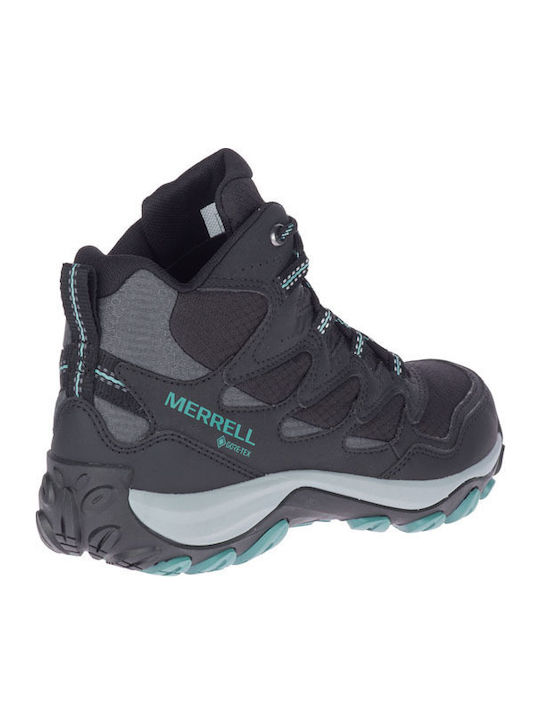 Merrell West Rim Mid GTX Дамски Планински Водоустойчиви Боти с Мембрана Gore-Tex Черни