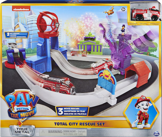 Spin Master Total City Rescue Movie Track Set with Exclusive Marshall Vehicle Track for 3++ Years 6061056