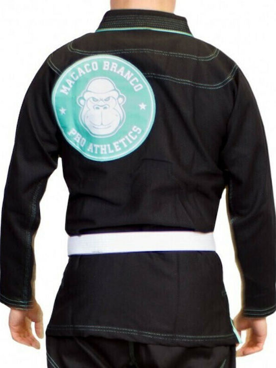 Macaco Branco Branco GI Tyro Ανδρική Στολή Jiu Jitsu Μαύρη