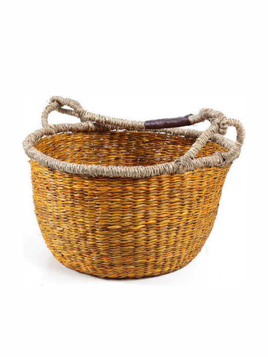 Wicker Decorative Baskets Set Terra Κίτρινο 5pcs Soulworks