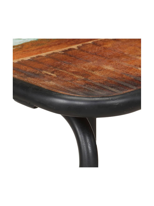 Wooden Bar Stool Outdoor Black 4 Pieces 44x44x84cm