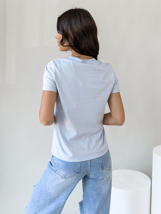 Vero Moda Γυναικείο T-shirt Γαλάζιο