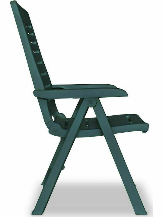 Scaun de exterior Plastic Verde 4buc 60x61x108cm