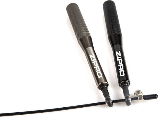 Zipro Jumping Rope Speed Meter 3m Black with Adjustable Length