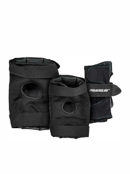 Powerslide Standard Protective Gear Set for Rollers Black