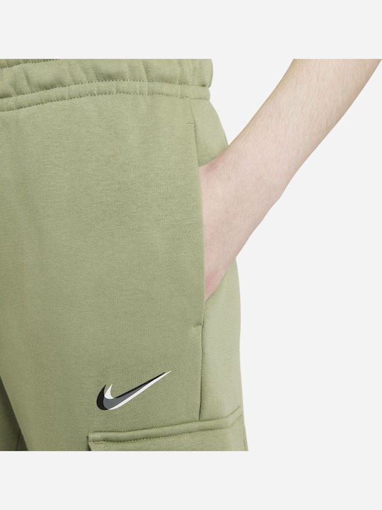 Dance Cargo Pants High Waist Sweatpants Jogger Khaki