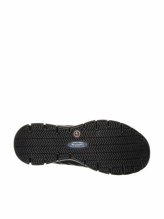 Skechers Erath Παπούτσι Εργασίας Μαύρο με Πιστοποίηση SR