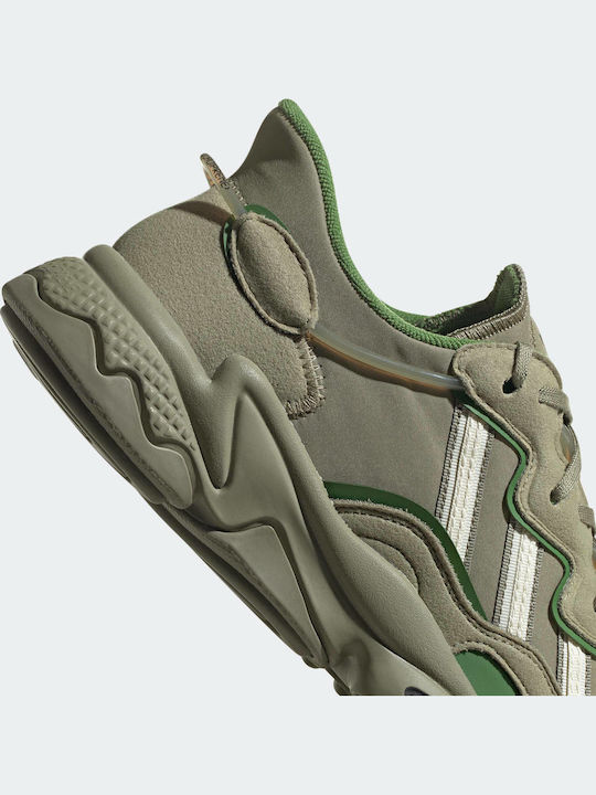 Ozweego Chunky Sneakers Orbit Green / Cream White / Core Black