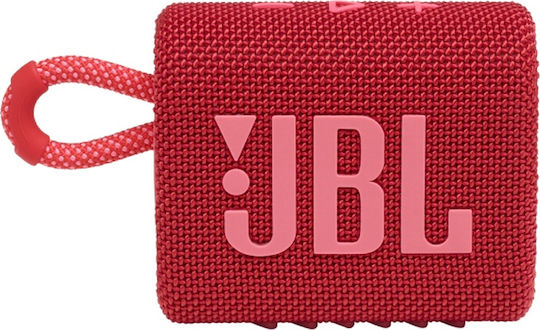 JBL Go 3 Αδιάβροχο Ηχείο Bluetooth 4.2W με Διάρκεια Μπαταρίας έως 5 ώρες Κόκκινο