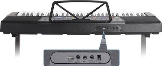 Timeless Tools Synthesizer Synthesizer 61 Keys Set με 61 Πλήκτρα Τυπικής Αφής με Σκαμπό Μαύρο