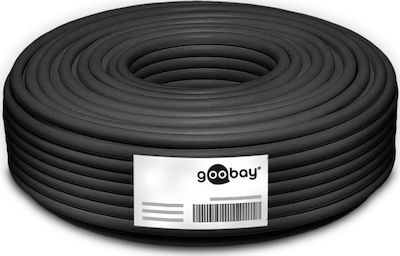 Goobay S/FTP Cat.7 Ethernet Cable without Terminals 50m Black