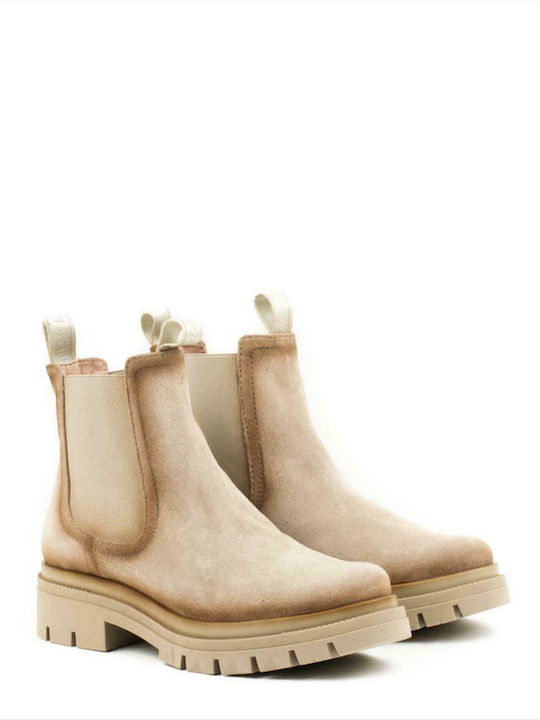 Hispanitas Alison Suede Women's Ankle Boots Beige