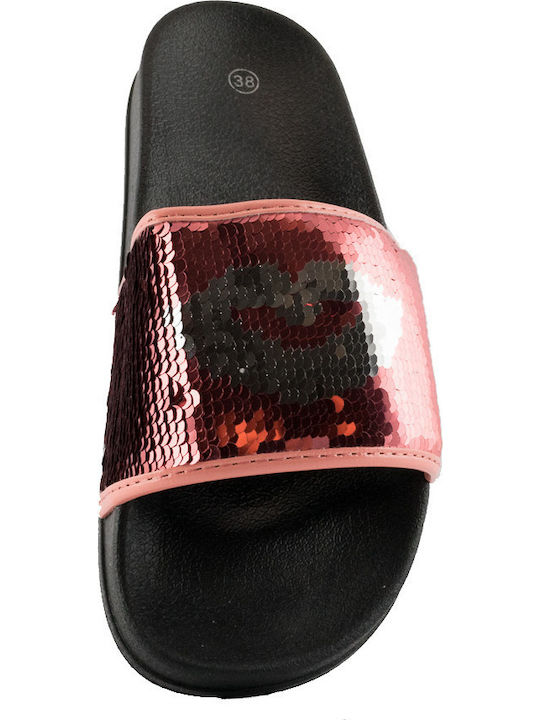 B464150 Women's Slides Burgundy