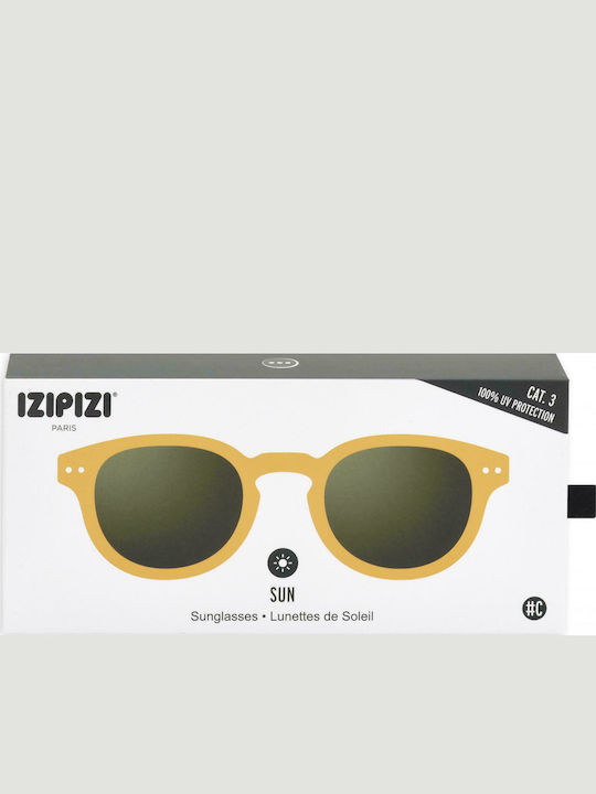 Izipizi Men's Sunglasses With Yellow Horn-Rimmed Frame