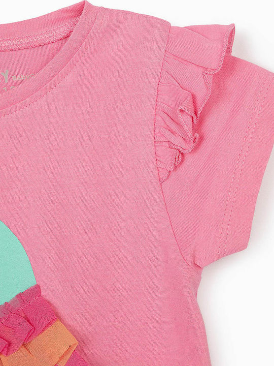 Zippy Kids Blouse Short Sleeve Pink