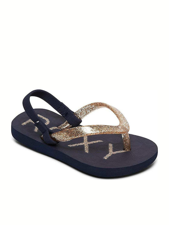 Kids' Flip Flops Navy Blue Viva Sparkle