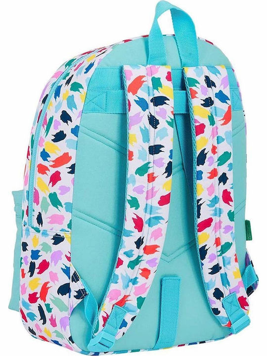 Benetton Brochitas School Bag Backpack Junior High-High School Multicolored