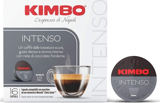 Kimbo Capsule Espresso Intenso Compatibile cu Mașina Dolce Gusto 16capace
