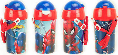 Gim Kids Water Bottle Spiderman Aluminium Red 500ml