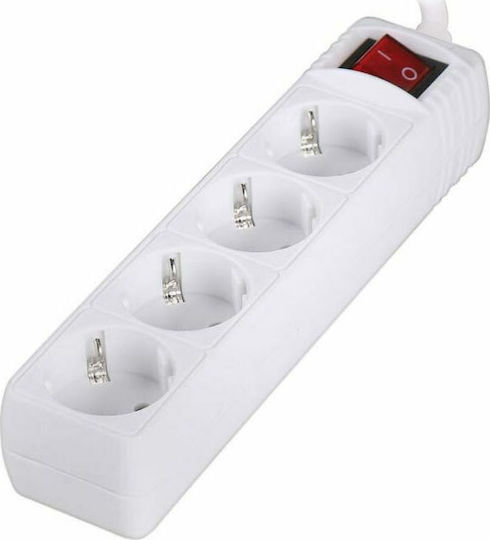 Tele Power Strip 4 Positions with Switch and Cable 1.5m