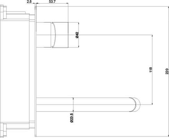 Interflex Fine Set Mixer & Gură Îngropată pentru Lavabo 1 Ieșire Negru Interflex Fine Set Mixer & Gură Îngropată pentru Lavabo 1 Ieșire Negru