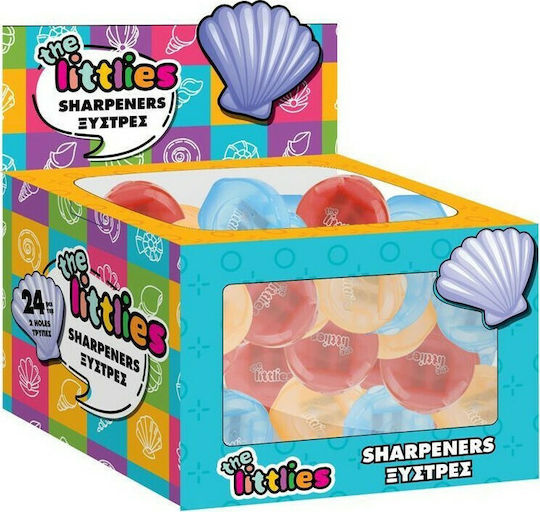 The Littlies Plastic Double Pencil Sharpener (Various Colours)
