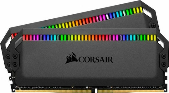 Corsair Dominator Platinum RGB 64GB DDR4 RAM with 2 Modules (2x32GB) and 3200 Speed for Desktop