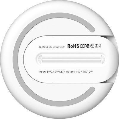 Baseus Wireless Charging Pad (Qi) Λευκό (Sdesign Dual)