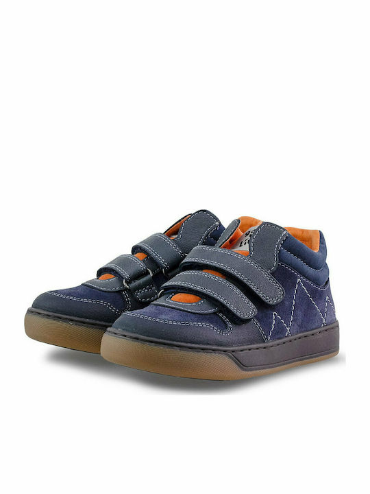 Garvalin Kinder-Sneaker Hoch Anatomisch mit Klettverschluss Blau