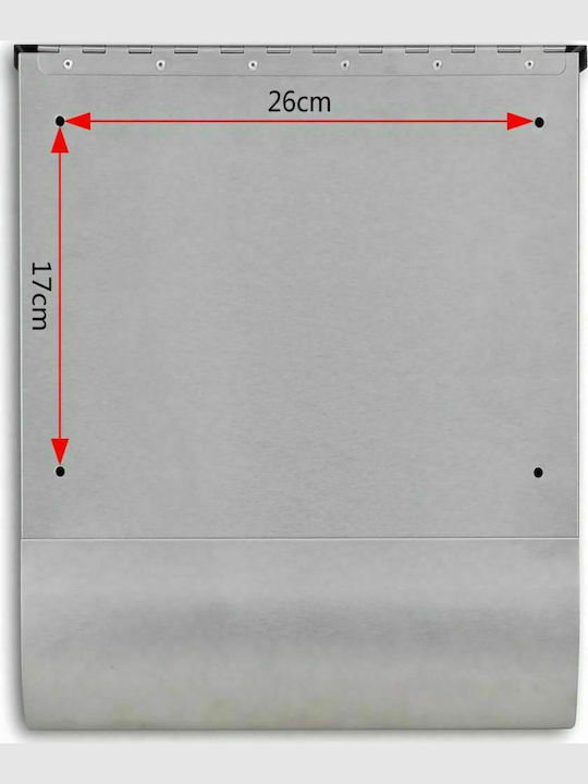 vidaXL Outdoor Mailbox Inox in Silver Color 31x10.5x33.5cm
