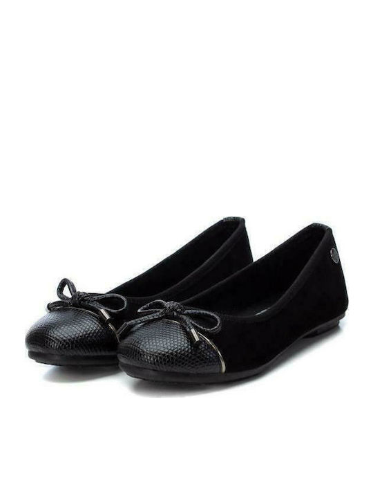 Balerini copii Simple Suede Negre