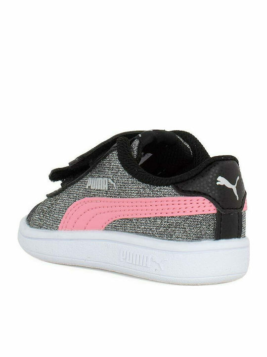 Smash v2 Glitz Glam V Kids Sneakers with Scratch Gray