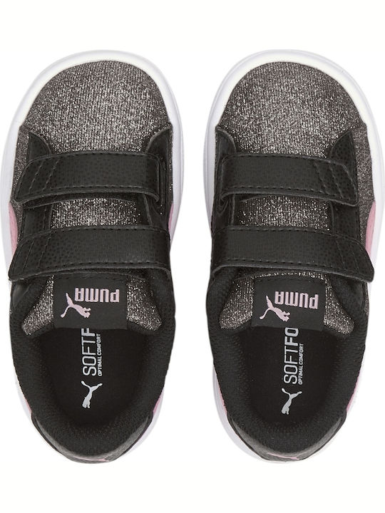 Smash v2 Glitz Glam V Kids Sneakers with Scratch Gray