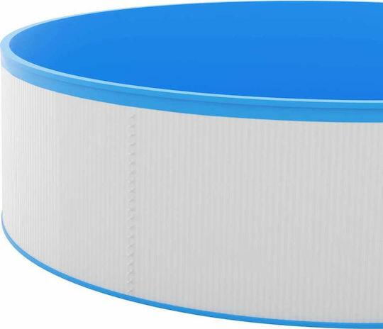 vidaXL Στρογγυλή Πισίνα PVC 7200lt Φουσκωτή 350x90εκ. Λευκή