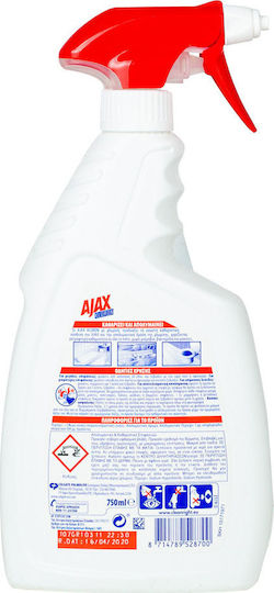 Ajax Kloron Καθαριστικό Spray Γενικής Χρήσης με Απολυμαντική Δράση με Χλωρίνη 750ml