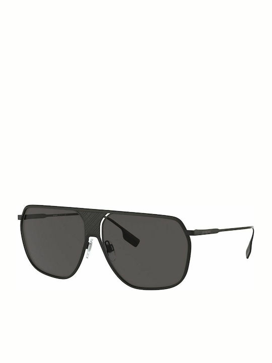 Burberry Men's Sunglasses with Gray Metal Frame and Gray Lens ΒΕ3120 131687