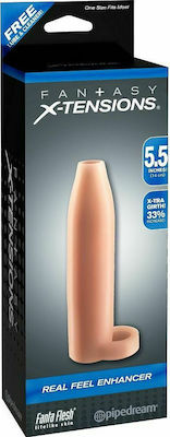 Pipedream Fantasy X-tensions Real Feel Enhancer Extensie Penis Bej 14cm PD4145-21