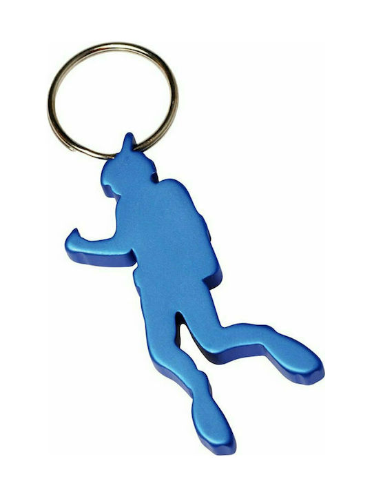 Keychain Opener Diver Metallic