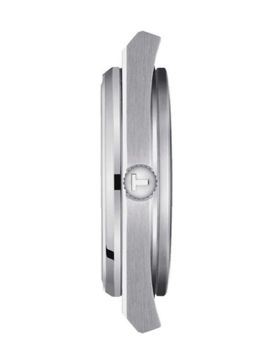 Tissot PRX Powermatic 80 Ανδρικό Ρολόι 40mm Μπαταρίας με Ασημί Μεταλλικό Μπρασελέ