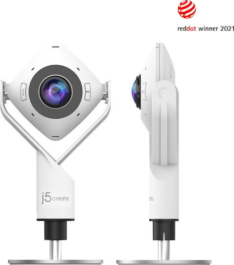 J5 Create JVCU360 Web Camera Full HD 1080p Λευκή