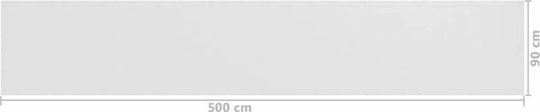 vidaXL Rectangular Shade Divider White in Roll With Hoop 0.9x5m 160gr/m² made of HDPE
