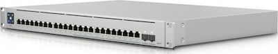 Ubiquiti UniFi Switch Enterprise Verwaltet L3 PoE+ Switch mit 24 Ports Ethernet und 2 SFP Ports