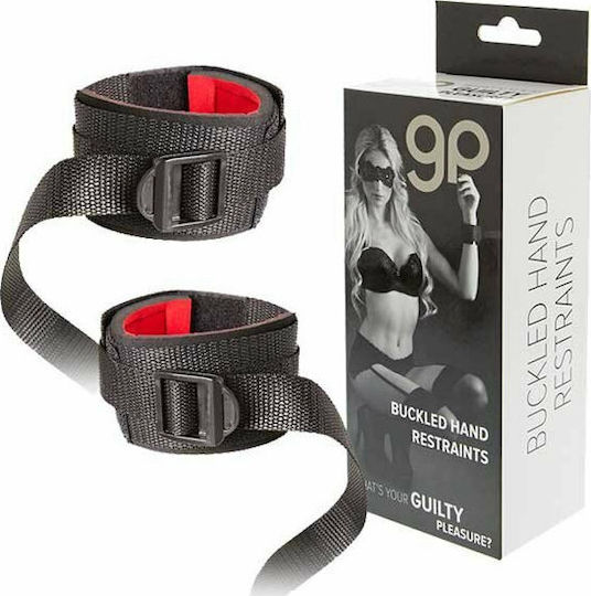 Guilty Pleasure Buckled Hand Restraints Χειροπέδες σε Μαύρο Χρώμα